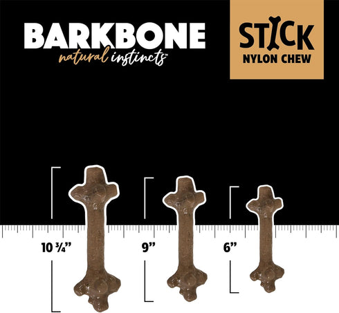 Pet Qwerks Nylon Stick BarkBone - Durable Dog Toys for Aggressive Chewers - Mint Flavor - 6"...