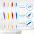 Sensation Expert Toothbrush with Care Cap, Removes Plaque and Surface Stains, Ergonomic Rubber Handle, Soft Bristles, Ideal for Adults, 8 Count (P...