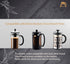French Press glass Beaker, 34 oz, compatible with Bodum, Bayka,Utopia ... most of 34oz french press in market, Borosilicate 3.3 Glass, Universal R...