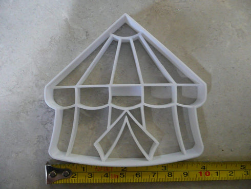 DETAILED CIRCUS TENT COOKIE CUTTER - White, Plastic, Hand Wash Only, Made in USA, PR2965...