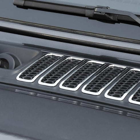 RT-TCZ for Jeep JL Hood Vents Cover Trim Chrome for Jeep Wrangler JL JLU Gladiator JT 2018-2024 Chrome Exterior Accessories 7pcs...