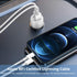 iPhone Car Charger, 20W Dual USB C PD Fast Charging Kit with 6ft MFi Certified Lightning Cables, Compatible with iPhone 14/13/12/11/X Series, iPad...