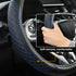 West Llama Customized Auto Car Steering Wheel Cover for Chevy Silverado,Tahoe,Equinox,Traverse,Trailblazer,Colorado (Diamond Quilted-Black+Blue-St...