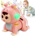 Crawling Baby Toys for 6-12 Months, Fun Tummy Time Toys for Toddler with Music and Light, Interactive Walking Moving SensoryToys for Infant Baby G...