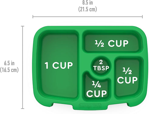 Bentgo® Kids Prints Tray with Transparent Cover - Reusable, BPA-Free, 5-Compartment Meal Prep Container with Built-In Portion Control for Healthy ...