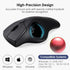 SANWA Bluetooth Wireless Ergonomic Trackball Mouse, Optical Rollerball Mice, Programmable Silent Buttons, 40mm Trackball, 600/800/1200/1600 DPI, C...