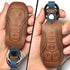 Leather Cover Key Fob Case Compatible with Ford Keyless Remote Control (B-Brown) …...
