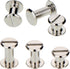 100 Set M4 Chicago Binding Post Screw Assorted Kit Metal Nail Rivet Chicago Button for DIY Leather Decoration Bookbinding(Silvery 1/4 5/16 3/8 Inc...