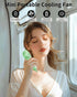 Mini Fan, Mini Handheld Fan, Small Cute Design Portable Fan with 3 Powerful Wind Speed, Battery Operated, USB Rechargeable, 9 Hours Long Working T...