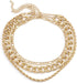 3Pcs Punk Cuban Link Chain Choker Necklace Twist Rope Necklace Chunky Figaro Chain Prom Party Festival Jewelry for Women and Girls...