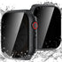 Goton Waterproof Privacy Case for Apple Watch Series 9 8 7 6 5 4 SE Ultra 40mm 44mm 41mm 45mm 49mm, Hard PC Bumper Tempered Glass Screen Protector...