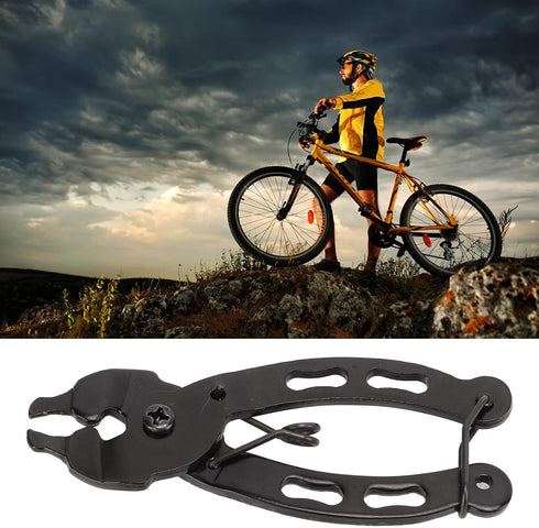 Chain Plier, Steel Bike Chain Link Tool Chain Plier with Hook Quick Release Removal Installation Tools...