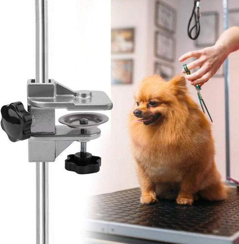 EVTSCAN Pet Grooming Table, Clamp Metal Dog Grooming Table Arm H Bar Clamp Holder Aid Accessory Hair Dryer Clamp Clip Holder(2.3 * 2.3cm)...