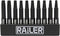 Double Square 8 Point Star Bit Set. Railer Premium S2 Steel 2 Inch 8 Spline Double Square Bit Set With A Storage Bit Holder (10pc Set)...
