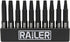Double Square 8 Point Star Bit Set. Railer Premium S2 Steel 2 Inch 8 Spline Double Square Bit Set With A Storage Bit Holder (10pc Set)...