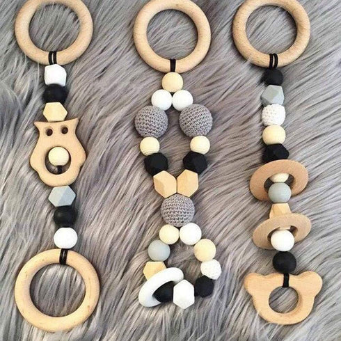 Onwon 10 Pieces Wooden Rings Natural Wood Rings Without Paint Smooth Unfinished Wood Circles for Craft DIY Baby Teething Ring Pendant Connectors J...