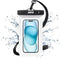 JOTO Up to 7" Universal Waterproof Phone Case for iPhone 16 15 14 13 Plus Pro Max, IPX8 Cellphone Dry Bag 12 11 Pro Max XR X 8 7 6S Plus SE, Galax...