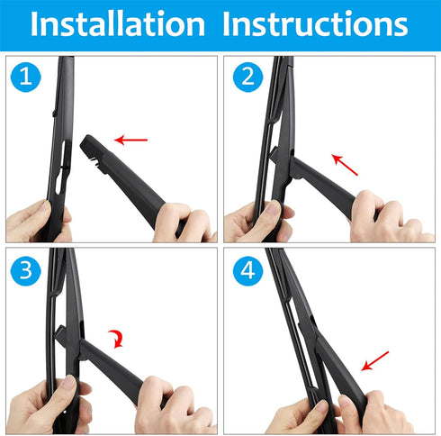 X AUTOHAUX Rear Windshield Wiper Blade Arm Set for Lincoln MKX for Ford Edge...