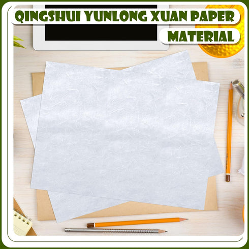 A4 Mulberry Paper Sheets Natural Fiber Rice Paper Handmade Decoupage Paper Sheets Art Tissue Washi Paper DIY Art Craft Origami for Kids Adults Gif...