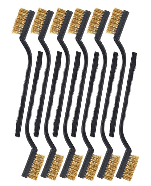 Brass Brush, Brass Wire Brush Rust Remover, Small Wire Brush Brass Brushes for Cleaning, Paint Stripper for Metal Wood Rustoleum Fabric Spray Pain...