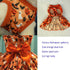 ANIAC Halloween Puppy Dress for Small Dog Pumpkin Ghost Cat Costumes Orange Bow tie Pet Clothing for Kitten Chihuahua Yorkie Poodle (Large, Orange...
