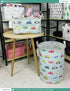 FANKANG Storage Basket, Nursery Hamper Canvas Laundry Basket Foldable with Waterproof PE Coating Large Storage Baskets for Kids Boys and Girls, Of...