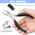 WUCID Jewelry Pliers,3.5-inch Pliers Elbow Straight Head Tweezers 12-Piece Jewelry Making Kit DIY Beaded Combination Kit Jewelry Making Supplies...