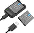 Andoer NP-6L Battery Charger with LED Indicator Light + 2 x NP-6L 3.7V 700mAh Batteries with USB Charging Cable......
