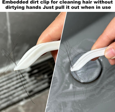 Cleaning Brush - QAGOBDI Hard Bristle Crevice Cleaning Brush for Household, Bathroom Cleaning Brush Tools, 2 PCS Bathroom Gap Brush, Gap Cleaning ...