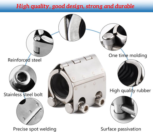 Pipe Repair Clamp for pipes OD: 1 inch or 25mm-27mm, Leak Sealer,Emergency Pipe Repair Kit for Copper Pipes Plastic Pipes Galvanized Pipes Steel P...