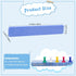 8 Pack Felt Pin Board Bar Strips, 15inch Bulletin Board Bar Strips Self-Adhesive Cork Board for Wall Office Decor with 35 Push Pins(Blue)...