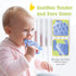 Dinosaur Teething Toys: Lightweight Soft Silicone Sensory Toys - Textured for Babies 0-18 Months - Easy to Clean, BPA-Free - Blueberry Blue...