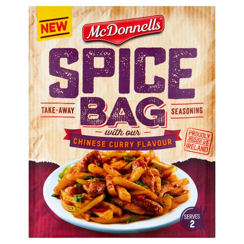 2 sachets of McDonnells Spice Bag Chinese Curry Flavour Seasoning Mix 40g each...