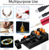 Electric Resin Drill Set,Pin Vise for Resin Molds Jewelry Casting, YASPIT Anti-Skid Drill Press Vise, 210 PCS Keychain making Supplies, Precision ...