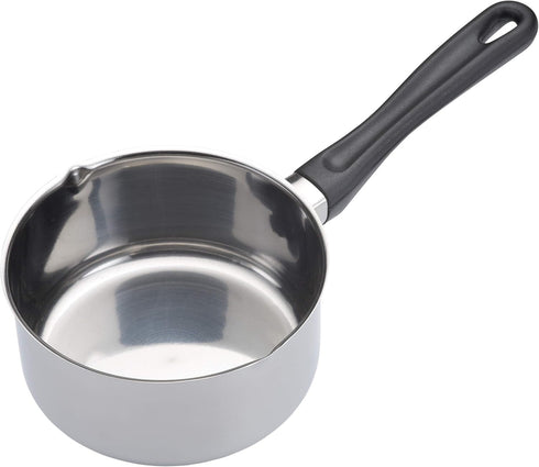 KitchenCraft Induction Milk Pan with Pouring Lip, Stainless Steel, 14 cm (6''), Silver...