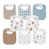 GLLQUEN BABY Muslin Drool Bibs for Boys Girls 8 Pack, Adjustable Baby Bibs for Drooling and Teething, Soft Cotton Baby Bandana Bibs for Newborn Fe...