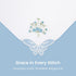 Selected Hanky Women's Cotton Handkerchiefs Flower Embroidered with Lace, Ladies Hankies 6 Pcs - Blue Floral...