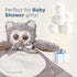 Bearington Collection Owl Plush Stuffed Animal Security Blanket Lovey - 15 in Gray Satin Trim Owl Lovey Blanket - Soft Baby Blankie & Toy for Newb...