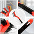 Wire Brush Set, 3 Pcs Stainless Steel/Brass/Nylon Wire Brushes for Cleaning with Curved Handle Grip for Rust Removal, Dirt, Paint Scrubbing(Red)...