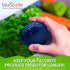 Bluapple Produce Saver Ethylene Gas Absorber 1 Year Combo Pack with Activated Carbon - 2 Bluapples + 8 Packets (13 grams each) Vegetable & Fruit F...