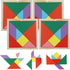 3 otters Wooden Tangrams Puzzles, 4 Pack Educational Tangrams Shapes Puzzle Toys for Kids and Adults, STEM Montessori Wood Toy, Brain Logic Blocks...