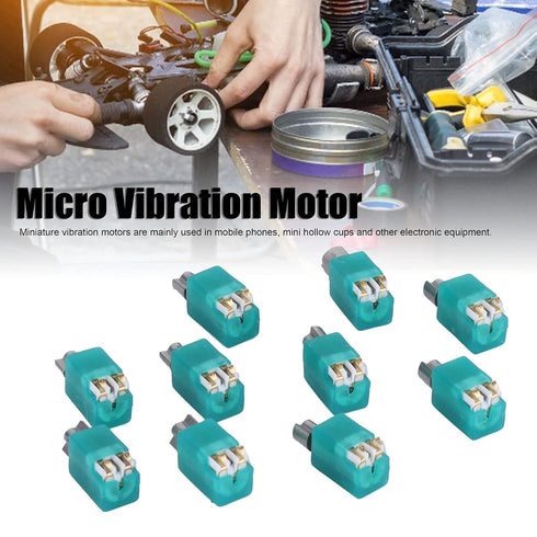 Micro Vibration Motor, Mini Electric Motors Low Noise 5400RPM Vibrating Machinery Parts ABS Shell 4x8mm for DIY Toys for Electronic Equipment...