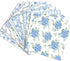 24 Sheets Blue Floral Pattern Paper, 12" x 12" Floral Patterned Cardstock Paper Scrapbooking Supplies Paper Decorative Craft Paper for DIY Card Ma...