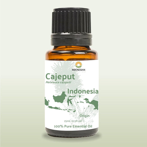 Cajeput Essential Oil (15ml) - Direct from Central Java, Indonesia - Essential Oils for Diffusers Aromatherapy; Essential Oils for Body; Massage O...