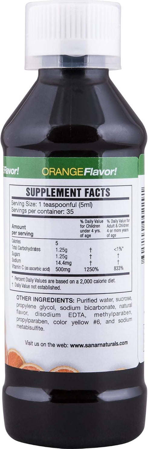 Liquid Vitamin C, 6 fl oz- Immune Support, Vitamin C Liquid, Gluten-Free, Allergen Free, Non-GMO...