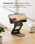 Nulaxy Dual Folding Phone Stand for MagSafe Charger (MagSafe Charger Not Included), Fully Adjustable Aluminum Magsafe Charging Desk Mount Holder, ...
