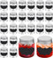 1.7oz Mini Mason Jars with Lids, 24 Pack Small Glass Bottles with Cap and 24 Pcs Labels, Round Clear Jars Food Container Mini Spice Jars for Jam, ...
