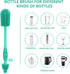 Bottle Brush and Straw Cleaner Set Silicone,Soft Baby Bottle Cleaner Brush,Bendable Straw Cleaning Brush,Long Handle Bottle Brushes for Cleaning (...