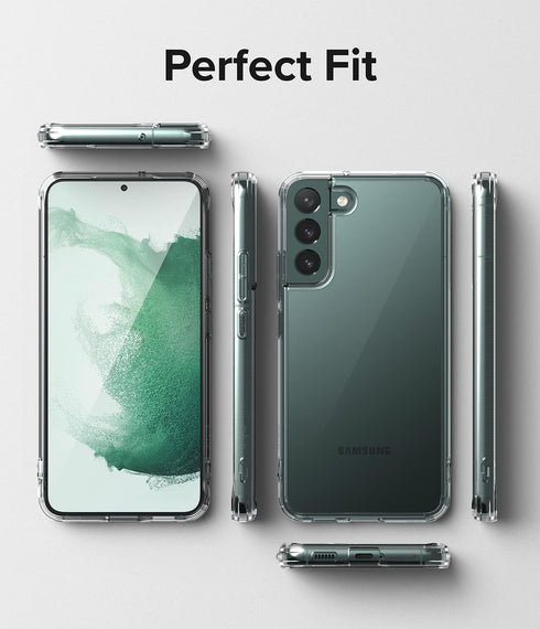 Ringke Fusion Compatible with Samsung Galaxy S22 Plus 5G Case (2022), Clear Anti-Yellowing Hard Back with Shockproof Protective Bumper Phone Cover...