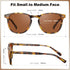 CARFIA Retro Polarized Sunglasses for Women Small and Medium Face UV Protection, Handcrafted Acetate Frame Sunnies CA5285...